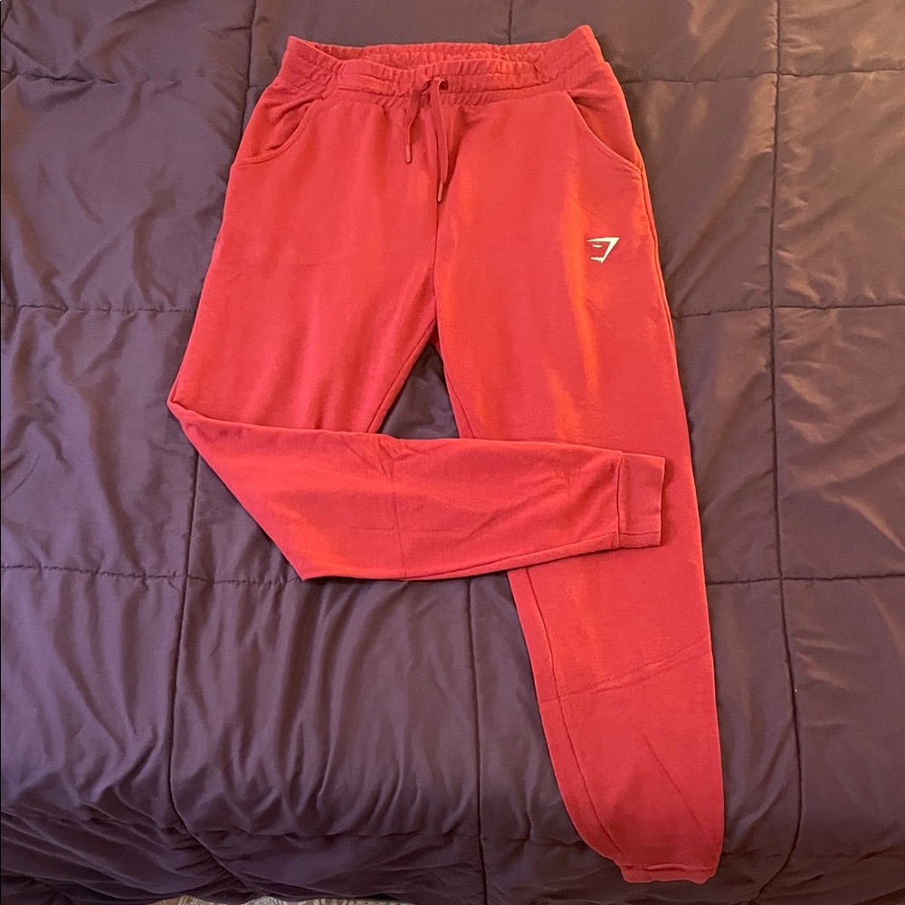 Gymshark women’s Vibrant Red Sweatpants